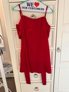 Urban Outfitters Red Satin Dress